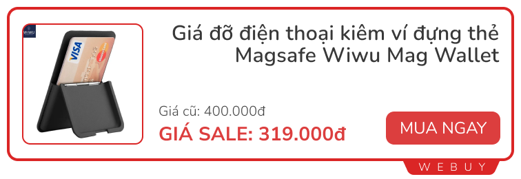 Ví thẻ Magsafe kiêm chân đế Wiwu rẻ bằng 1 nửa nhưng “ngon” hơn Moft, chỉ 1 điểm trừ duy nhất- Ảnh 27.