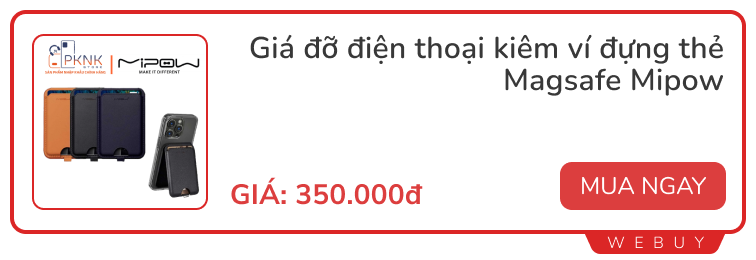 Ví thẻ Magsafe kiêm chân đế Wiwu rẻ bằng 1 nửa nhưng “ngon” hơn Moft, chỉ 1 điểm trừ duy nhất- Ảnh 25.