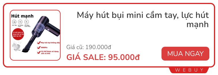 Cầm 100.000 đồng tự tin sắm được vài món đồ: Máy hút bụi, đèn cảm ứng, đế sạc, tai nghe... - Ảnh 2.