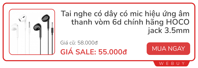 Tai nghe, phụ kiện ô tô, cáp sạc... lại sale: Giá chỉ từ 37.000 đồng- Ảnh 4.