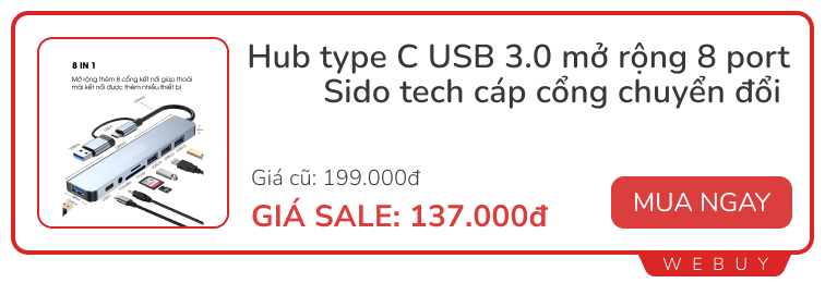 Tai nghe, phụ kiện ô tô, cáp sạc... lại sale: Giá chỉ từ 37.000 đồng- Ảnh 5.