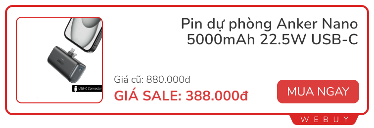 Tai nghe chống ồn Anker 489.000đ, dán màn hình cong 159.000đ, sạc nhanh 67W 390.000đ và loạt deal "xịn" dịp cuối tháng- Ảnh 7.