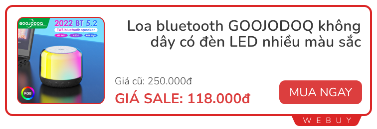 6 Deal loa kèm đèn led lung linh: Vừa nghe nhạc vừa tiện làm đồ trang trí, giá chỉ hơn trăm nghìn- Ảnh 2.