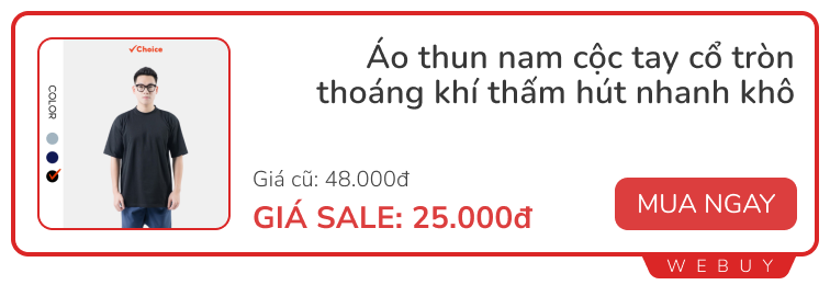 Cầm 25.000 đồng mua áo, quần chỉ 49.000 đồng, giày hơn trăm: Đồ cho nam sale rẻ hết nấc- Ảnh 1.