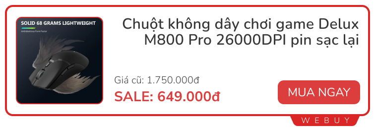 Giữa tháng có sale gì: Chuột yên tĩnh chỉ 205.000đ, ví da thông minh -38%, SIM 4G chính chủ đang giảm nửa giá…- Ảnh 2.