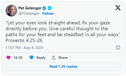 Bất lực giữa cuộc khủng hoảng Intel, CEO Gelsinger đành đăng tải Kinh thánh lên mạng xã hội- Ảnh 1.