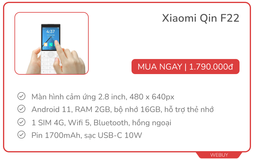 Gợi ý 7 điện thoại "cục gạch" hiệu Nokia, Vtel, Xiaomi... giá từ 399.000đ trang bị 4G không lo cắt sóng- Ảnh 8.