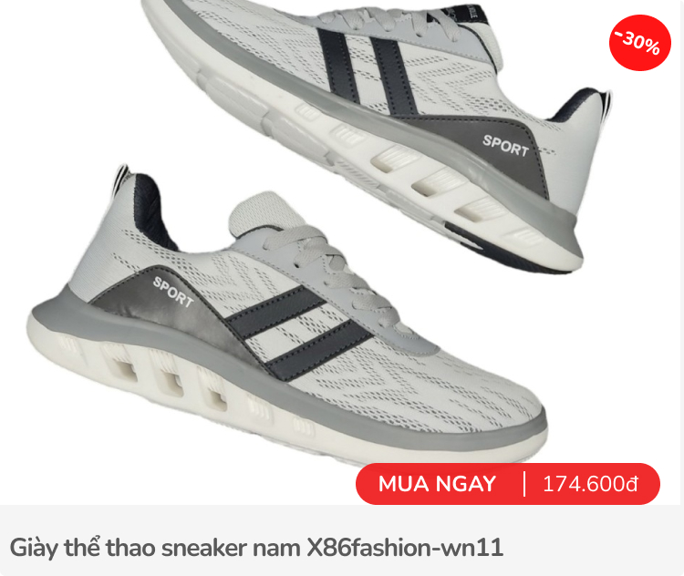 Giày adidas, combo áo, quần, tất... sale "kịch trần": Có món chỉ 57.900 đồng- Ảnh 4.